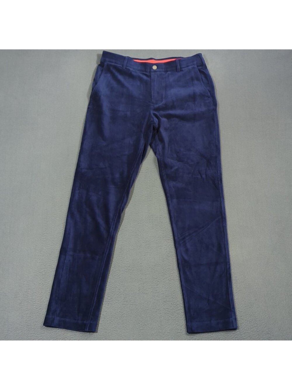 Redvanly Pants Men's M Blue Collins Pull On Corduroy Trouser Golf Performance